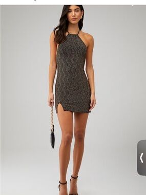 NWT Show Me Your Mumu Casino Mini Dress M Halter Backless Party Club $168